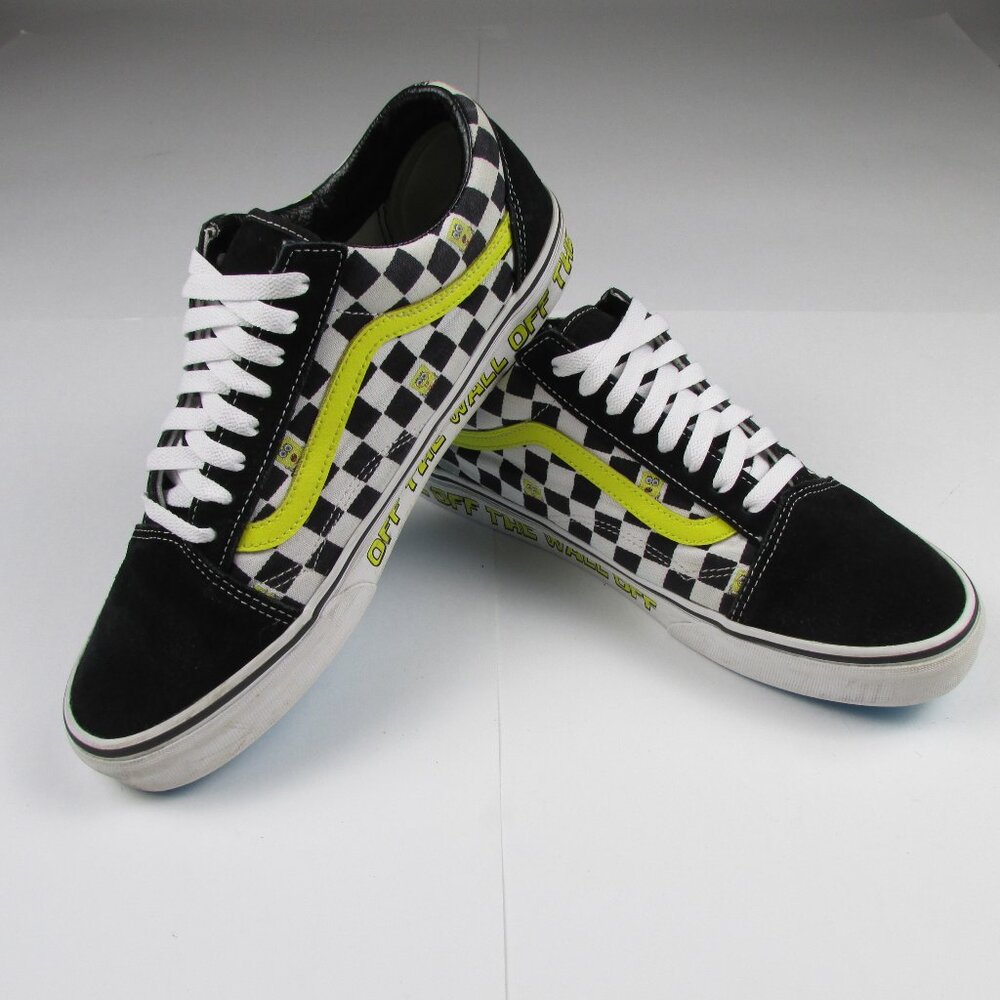 Vans SpongeBob SquarePants x Old Skool Off The Wall  Skate Shoes mens 10.5 Rare
